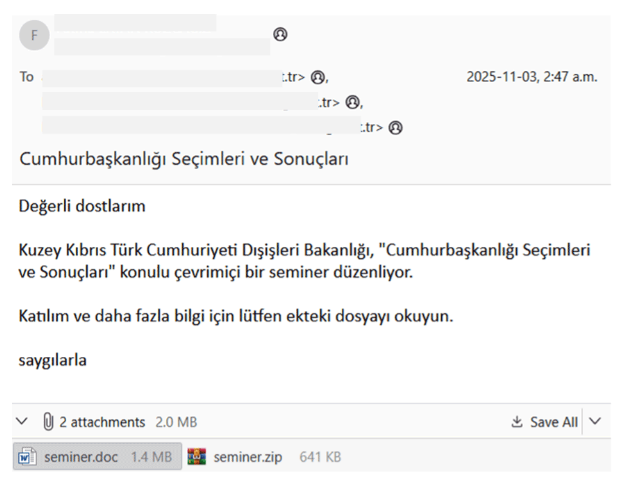 Phishing mail